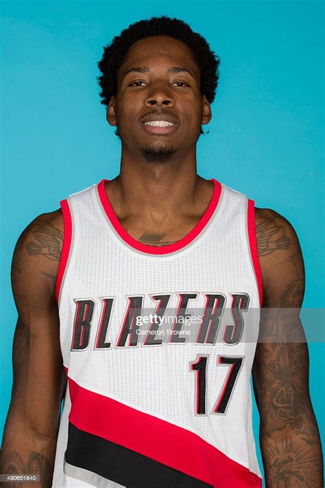 Ed Davis Of The Portland Trail Blazers Poses For A Head Shot During
