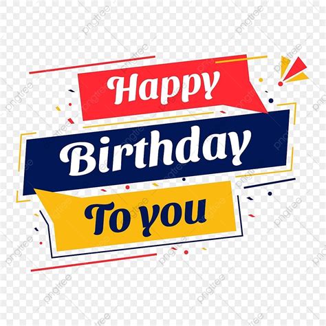 Happy Birthday Wishes Vector Hd PNG Images Colorful Happy Birthday Wishes Png Happy Birthday