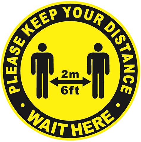 Buy Social Distancing Floor Stickers20 Pack Please Keep Your Distance