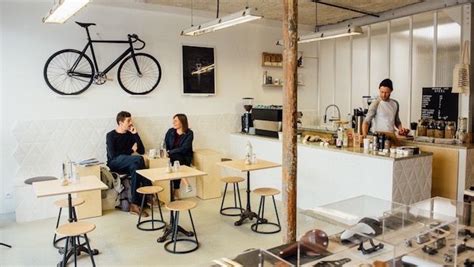 Vélo Café Les Coffee Shop Hybrides Des Cyclistes Design Intérieur