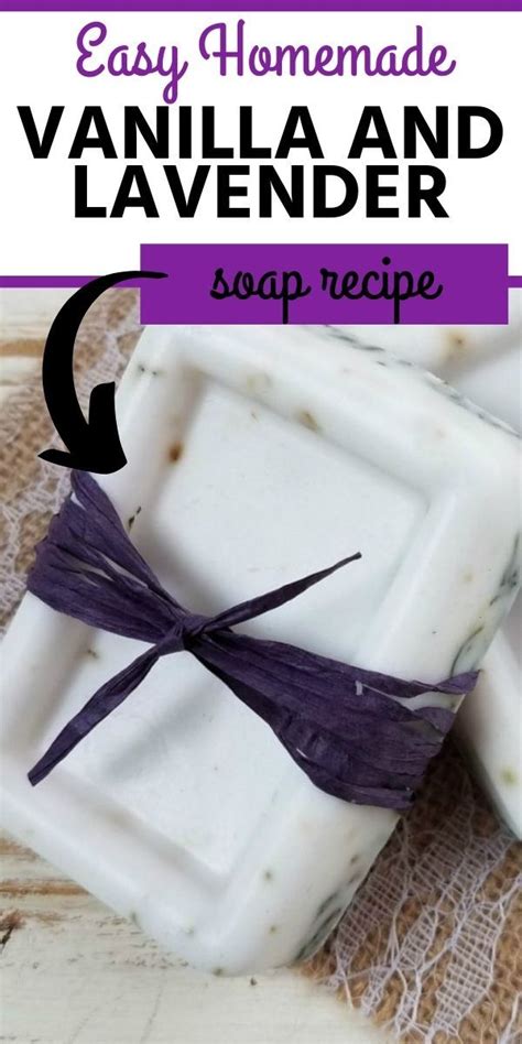 Homemade Vanilla And Lavender Soap Recipe
