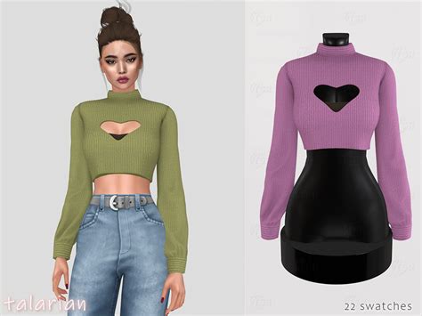 Super Cute Sims 4 Cc Crop Tops For A Perfect Outfit