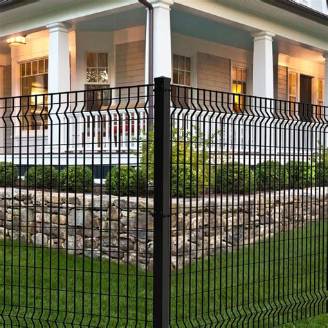 Deco Grid Black Steel Fence Panel Backyard Fences Fence Design
