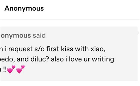 Professional Xiao Simp Genshin Impact First Kiss Scenarios Notes