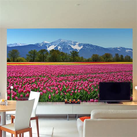 Brewster Home Fashions Ideal Décor Tulips Wall Mural And Reviews Wayfair