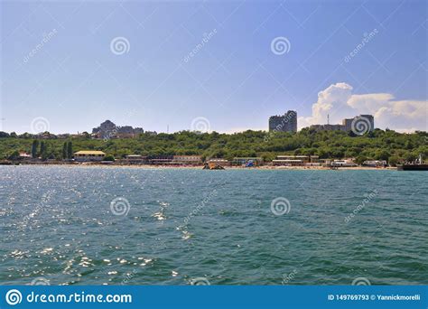 Odessa Ukraine The Lanzheron Beach In Arcadia Black Sea Editorial Stock Photo Image Of