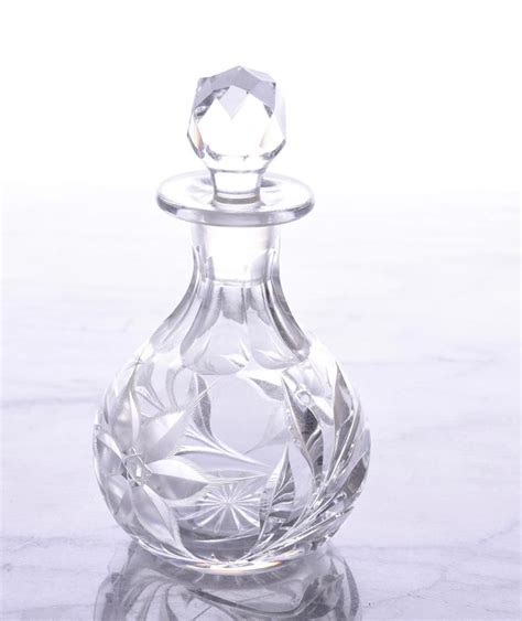 Sold Price Vintage Cut Crystal Perfume Bottle April 5