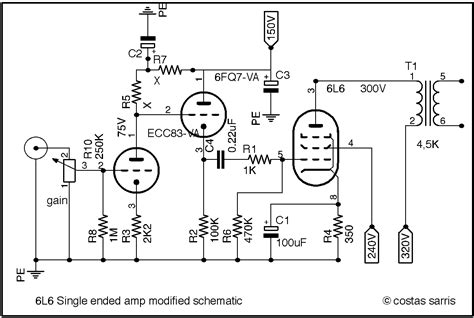Simple Tube Amplifier Diagram