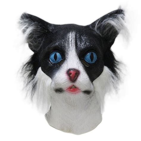 Kattenmasker Zwart Wit Mistermask Nl