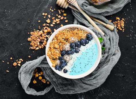 Blue Spirulina Smoothie Bowl Aloha Mate Smoothies