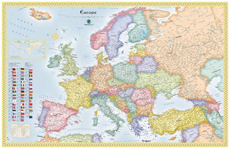 Large Detailed Political Map Of Europe 2008 Europe Mapslex Images And