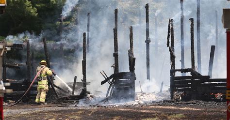 Fire destroys barn at Hidden Hollow Camp in Bellville