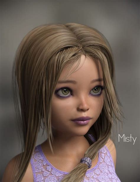 P D Misty Hd For Genesis Female D Toon Character For Daz Studio