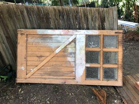 Antique Solid Wood Large Shed Door 2230 H X 1140 W Building