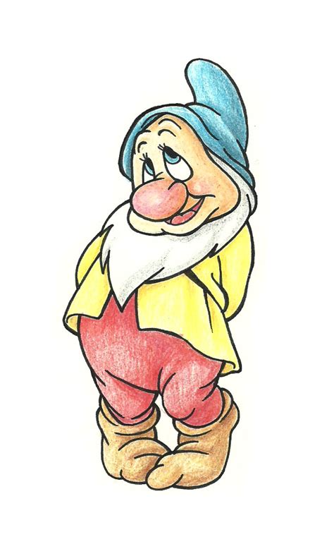 How To Draw Bashful From The Seven Dwarfs 7 Steps With Pictures