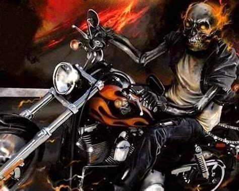 motos biker art harley davidson artwork skull art