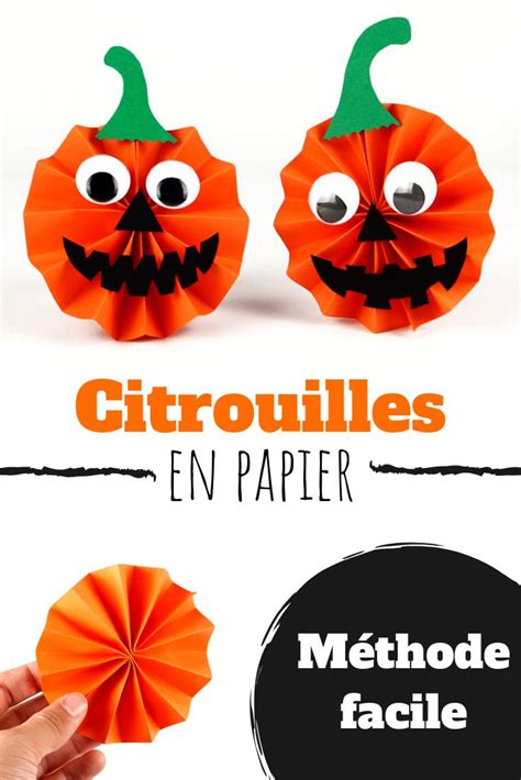 Petites citrouilles en papier - Tutos Halloween - 10 Doigts