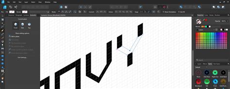 Create Isometric Text In Affinity Designer Tutorial