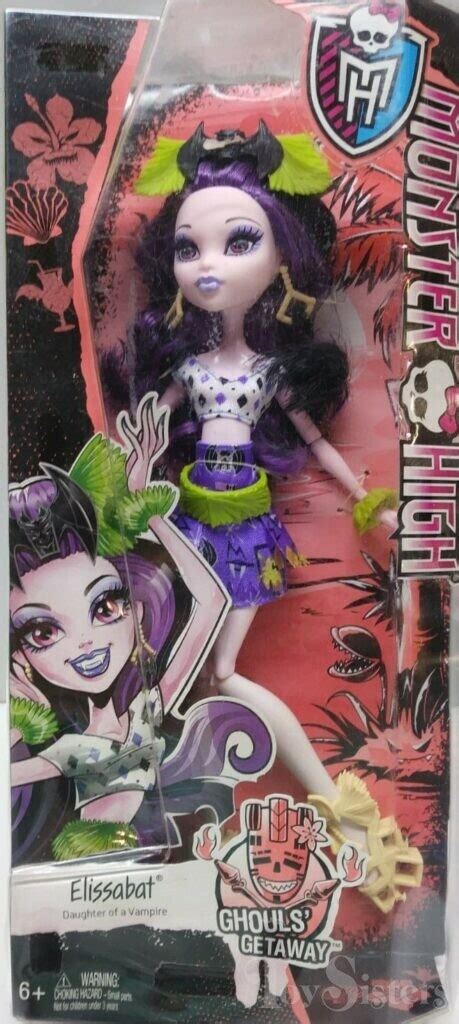 Monster High Ghouls Getaway Elissabat 2015 Toy Sisters