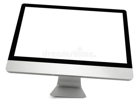 Hovering Aluminium Laptop Blank Screen Stock Photos Free And Royalty
