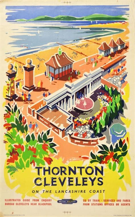 Thornton Cleveleys Lancashire British Railways 1950s Original Vintage