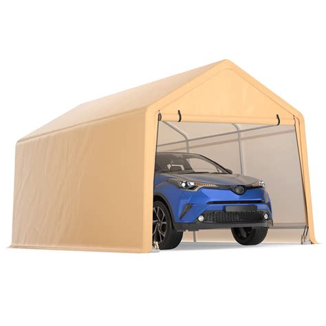 Buy Gymax Carport Portable Garage With Roll Up Removable Doors All