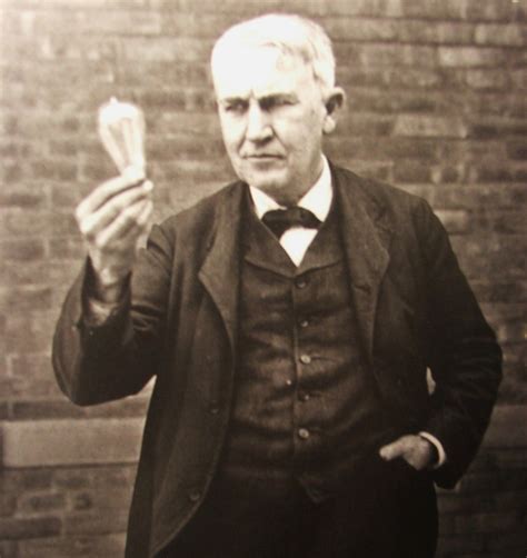 Thomas Edison 1847 1931 Uitvinder Van De Gloeilamp