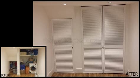 Internal White Painted Louvre Doors Simply Shutters