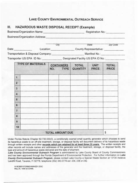 Waste Disposal Register Fill Out Sign Online DocHub