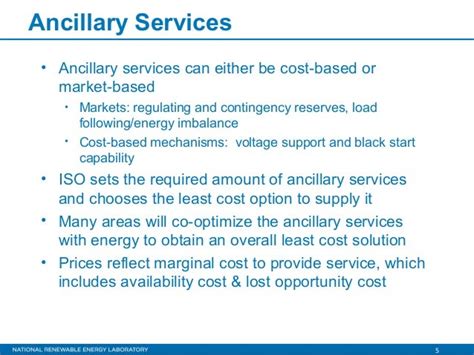 Ancillary Services In The United States Independent System Operator