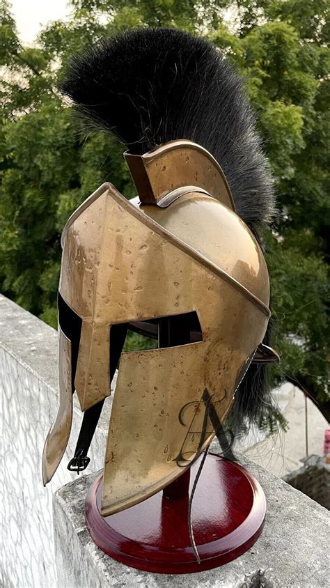 Medieval 300 Movie Spartan Helmet King Leonidas Costume Knight Warrior