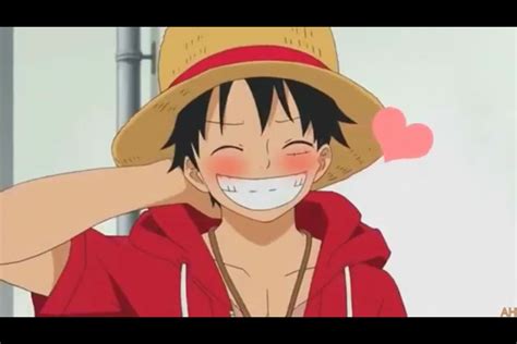 I Dont Think Ive Ever Seen Luffy Smile And Blush Like That Before It