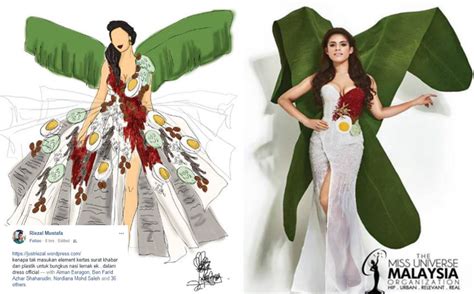 Malaysia telah mempersiapkan gaun yang sangat tidak biasa untuk perwakilan miss universe mereka tahun ini. Gaun nasi lemak Miss Universe, pemuda ini tampil idea ...