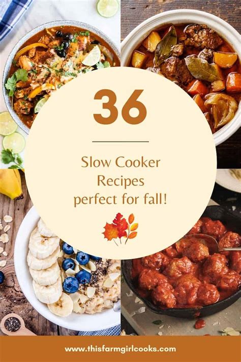 36 Fall Slow Cooker Recipes