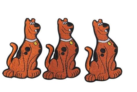 Scooby Doo Series Scooby Sitting Figure Embroidered Patch Set Of 3 Ebay