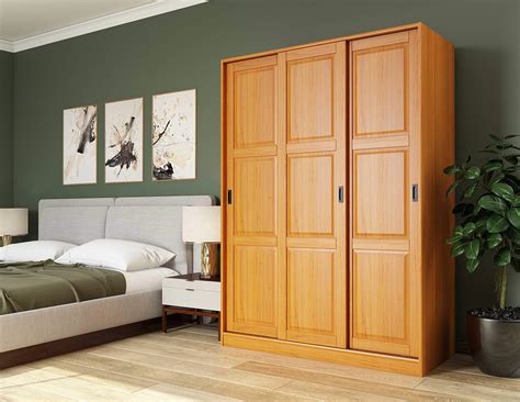 100 Solid Wood 3 Sliding Door Wardrobearmoireclosetmudroom Storage