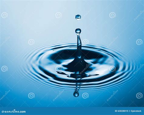Water Drop And Ripple In The Water Stock Image Image Of Soft Copy