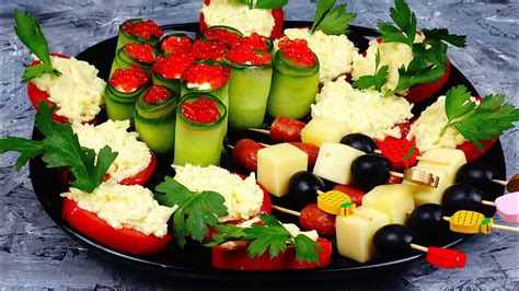 Супер быстрые и вкусные закуски. 3 закуски к Праздничному столу. - YouTube