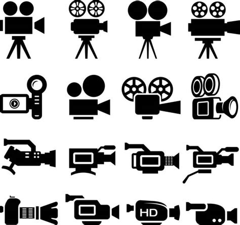 Royalty Free Movie Camera Clip Art Vector Images