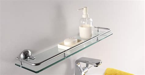 Bathroom Glass Shelf Height Everything Bathroom