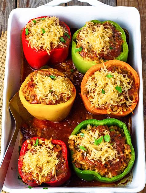 meatless stuffed bell peppers
