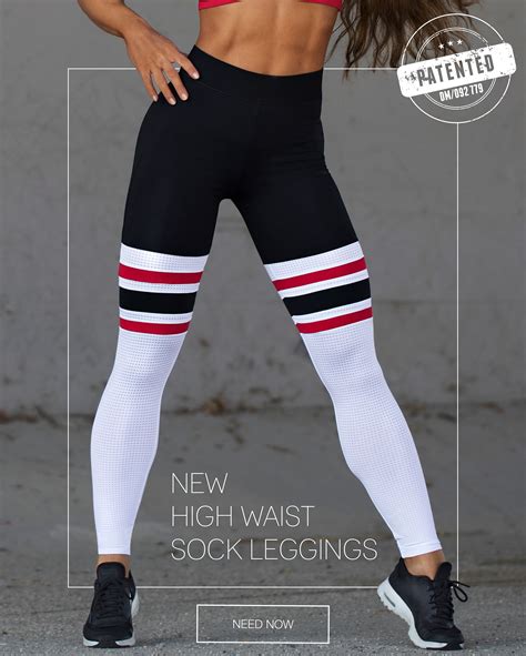 Bombshell Sportswears New High Waist Sock Leggings Theyre Obession