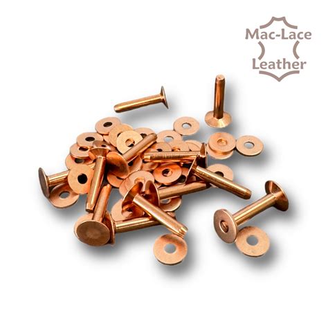 Copper Rivets 6g 25mm Pack Of 100 Mac Lace Leather Buy Online