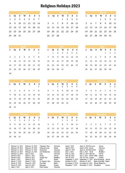 Usa Religious Holidays 2023 Archives The Holidays Calendar