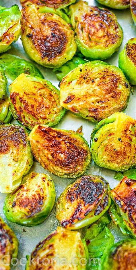 Cover a large rimmed baking sheet with foil (makes cleaning it easier later on) and spread the brussels out on the pan. Pan-Fried Brussels Sprouts | COOKTORIA