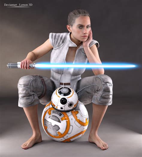 Star Wars Sexy Rey Джоани Бросас в откровенном эротичном косплее