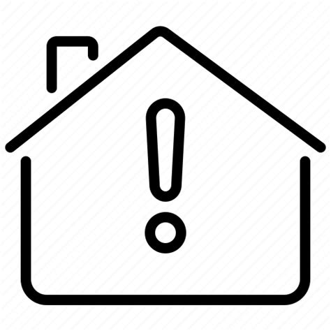 Home Security Alert Notification Exclamation Sign Icon Download