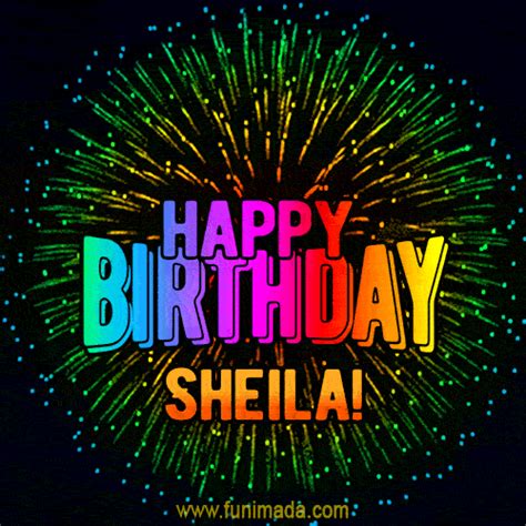New Bursting With Colors Happy Birthday Sheila  And Video With Music