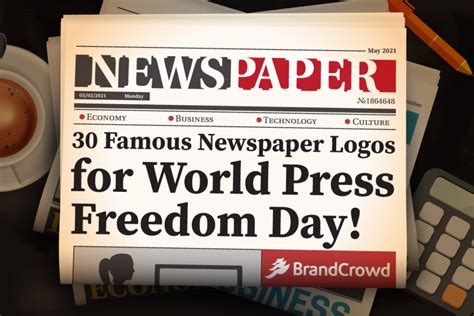 30 Famous Newspaper Logos For World Press Freedom Day Brandcrowd Blog