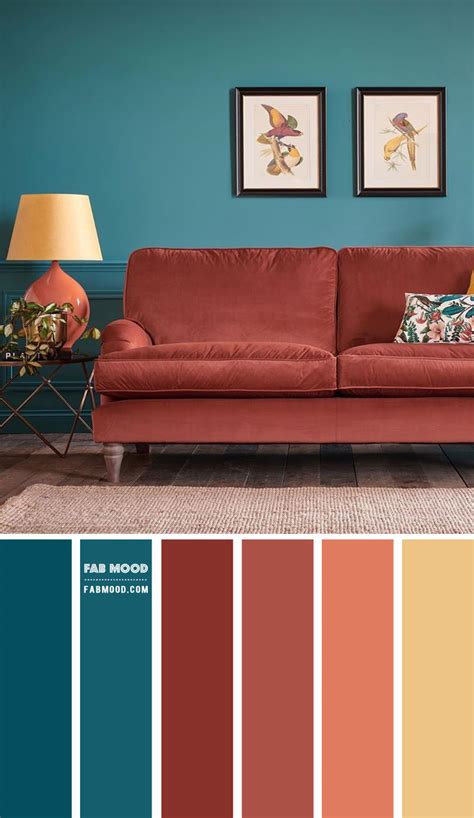 What Colour Goes With Teal For Living Room